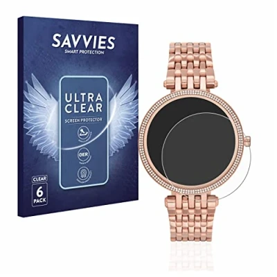 Abbildung von Savvies 6 Stück Schutzfolie für Michael Kors Access Darci Gen 5E Displayschutz Folie Ultra Transparent