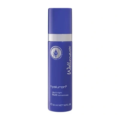 Abbildung von WELLMAXX hyaluron⁵ day &amp; night fluid concentrate Anti Aging, Feuchtigkeitspflege, reichhaltiges 24h Fluid, mit 5 fach Hyaluron, für jeden Hauttyp geeignet, DERMATEST® „sehr gut“, 50 ml
