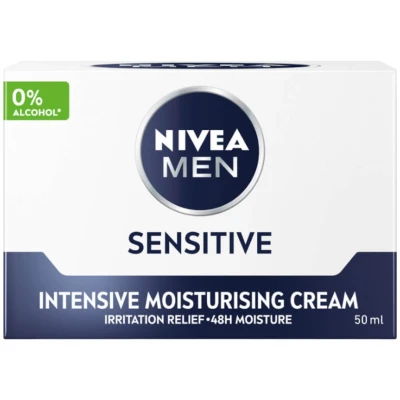 Abbildung von NIVEA MEN Sensitive Intensiv feuchtigkeitsspendende Creme für Männer empfindliche Haut 50ml