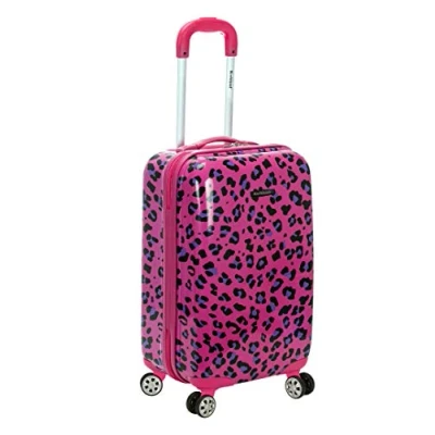 Abbildung von Rockland Safari Hartschalen Trolley, Magenta Leopard, Einheitsgröße, Trolley