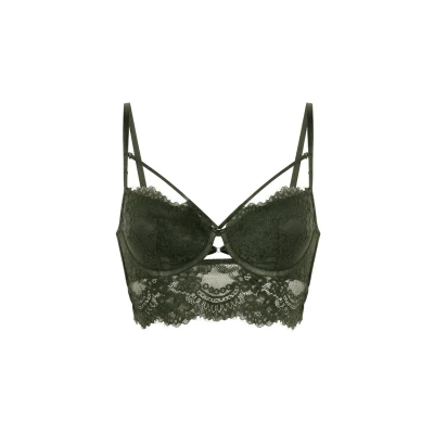 Abbildung von Hunkemöller Amara Vorgeformter Longline Bügel BH grün