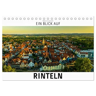 Abbildung von Ein Blick auf Rinteln (Tischkalender 2025 DIN A5 quer), CALVENDO Monatskalender