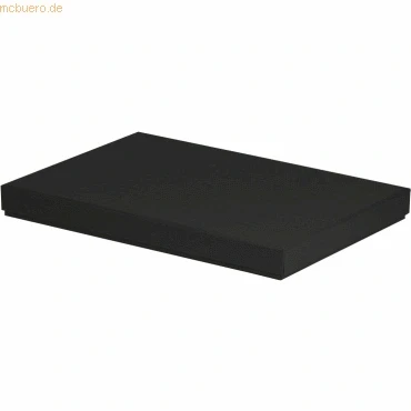 Abbildung von Rössler Papier 13521453700 Boxline Kartonage rechteckig, passend für DIN A4, Schwarz, 1 Stück