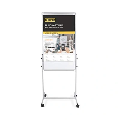 Abbildung von Bi Office mobiles drehbares Whiteboard &quot;Duo&quot; Korktafel / Whiteboard, EA4748075, Weiß/Braun