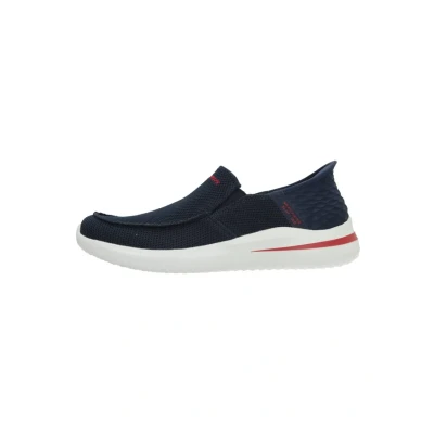 Abbildung von Skechers Delson 3.0 Slipper, Herren, Größe: 47.5, Navy knit Schuhe