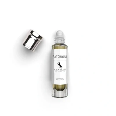 Abbildung von Patchouli Parfüm Öl (Unisex) in einer 6 ml Roll on Flasche. Arabian Opulence