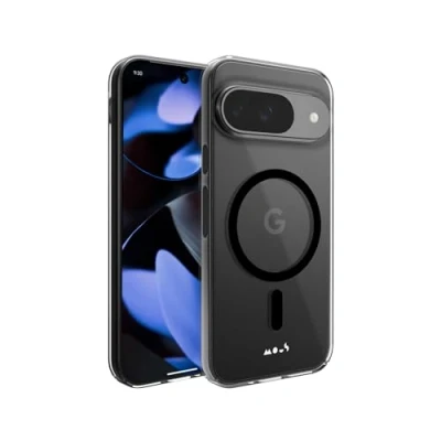 Abbildung von Mous Hülle für Google Pixel 9 MagSafe Kompatibel Case Durchsichtig Super Thin Transparent Kristallklares und Schlankes Design