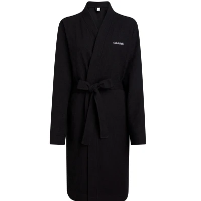 Abbildung von Calvin Klein Underwear ROBE Bademantel, Damen, Größe: L/XL, Black