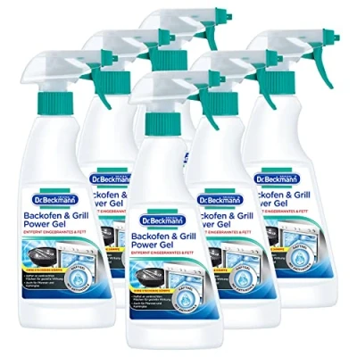 Abbildung von Dr. Beckmann Backofen &amp; Grill Power Gel Backofenreiniger mit Schnellwirkformel auch für Eingebranntes auf Pfannen und Kaminglas 6x 375 ml