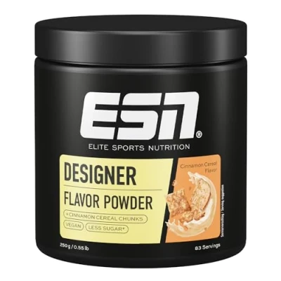 Abbildung von ESN Designer Flavor Powder, Cinnamon Cereal, 250 g, Geschmackspulver zum Süßen, ohne viel Zucker und Kalorien made in Germany