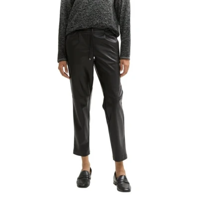 Abbildung von TOM Tailor Stoffhose, Damen, Größe: 42x28, Deep black