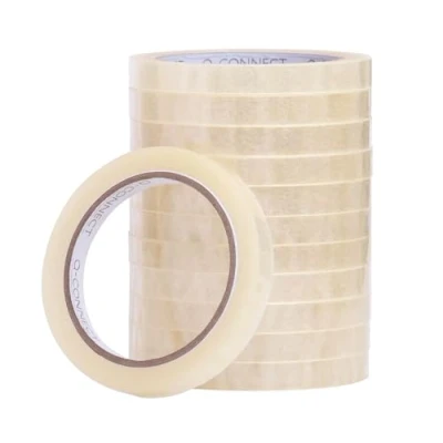 Abbildung von Q Connect 12 mm x66 m einfaches Abreißen Polypropylen Klebeband