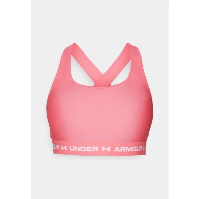 Abbildung von Under Armour Crossback MID BRA Sportbh mit mittlerer Stützkraft, Damen, Größe: XXL, Super pink/white