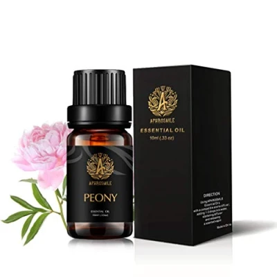 Abbildung von 100 % reines Pfingstrosenätherisches Öl für Diffusor, 10ml Aromatherapie Pfingstrose ätherisches Luftbefeuchter, Massage, Therapeutisches Grade Zuhause