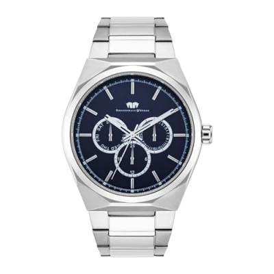 Abbildung von Rhodenwald &amp; Söhne Cooledge Chronograph silvercoloured/dark blue, Herren, Größe: One Size, Silver coloured/dark blue