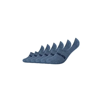 Abbildung von Skechers Basic Footies Ventilation 6PACK Füßlinge, Größe: 35 38, Denim melange