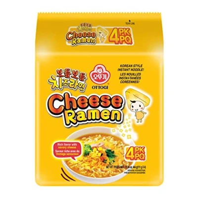 Abbildung von OTTOGI Käseramen, Instantnudel im koreanischen Stil, reichhaltiger Geschmack mit herzhaftem Käse (111 g), 4 Stück, das Produkt aus Korea