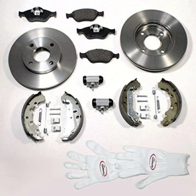 Abbildung von Autoparts Online Set 60003670 Bremsscheiben/Bremsen + Beläge Bremsbacken vorne hinten