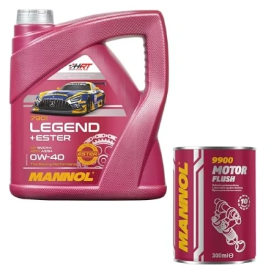 Abbildung von 4L MANNOL Motoröl SAE 0W 40 LEGEND+ESTER Motorspülung Motor Flush