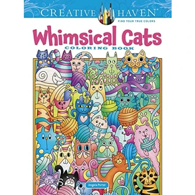 Abbildung von Creative Haven Whimsical Cats Coloring Book (Creative Books)