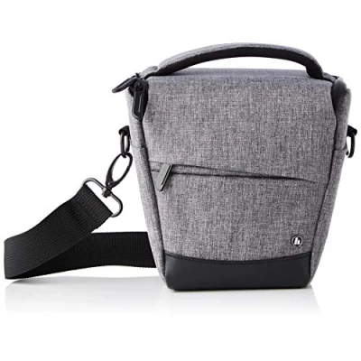 Abbildung von Hama Kameratasche Kamera Tasche Colt 110 Trinidad Universal Hülle Grau, Case Schultergurt Tragegriff Zubehör Fächer Digitalkamera Systemkamera