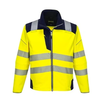 Abbildung von Portwest PW3 Warnschutz Softshelljacke, Größe: 4XL, Farbe: Gelb/Marine, T402YNR4XL