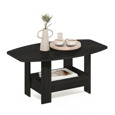 Abbildung von Furinno Schlichtes Design Couchtische, Holzwerkstoff, Espresso, 54,6 x 90 41 cm
