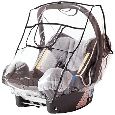 Abbildung von sunnybaby 20022 Universal Regenverdeck, Regenschutz COMFORT PLUS für Babyschale, Baby Autositz, Babytrageschalen (z.B. Maxi Cosi, Cybex, Römer, Hauck) Kontaktfenster mit sturmfester Schutzklappe