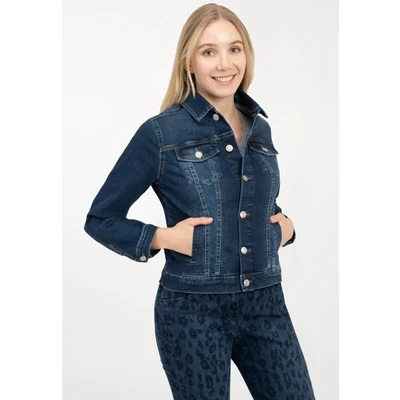 Abbildung von Recover Pants Jeansjacke &quot;CHIC&quot;, ohne Kapuze, in Used Optik