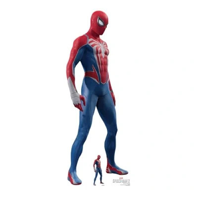 Abbildung von Star Cutouts SC4392 Spider Man Peter Parker Pappaufsteller mit Mini perfekt für Fans, Partys und Events
