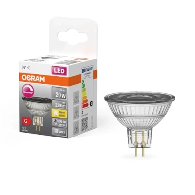 Abbildung von OSRAM Superstar Reflektorlampe für GU5.3 Sockel, klares Glas ,Warmweiß (2700K), 230 Lumen, Ersatz herkömmliche 20W Leuchtmittel, dimmbar, 1 er Pack