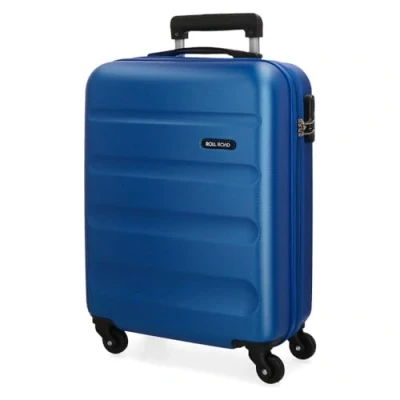 Abbildung von Roll Road Flex Kabinenkoffer Blau 38x54x20 cms Hartschalen ABS Kombinationsschloss 35L 2,5Kgs 4 Räder Handgepäck