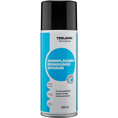 Abbildung von TESLANOL 26012 Reinigungsschaum für Kunststoff Oberflächen Kunststoffreiniger / Reinigungsmittel Sprühreiniger Pflege Auto Haus &amp; Garten Schaumreiniger 400ml