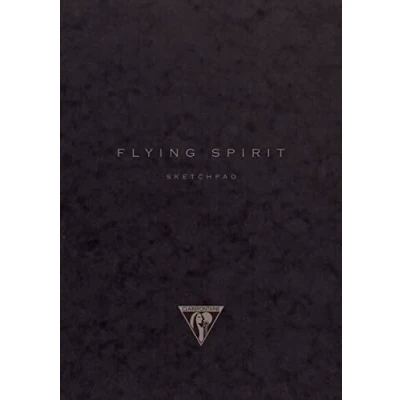 Abbildung von Clairefontaine 930020C Flying Spirit Skizzenheft (19 x 25 cm, 60 Blatt, 90 g, ideal für Notizen, elfenbeinfarbiges Papier, trendig, mit goldenem Aufdruck, zufällig sortiert) 1 Stück