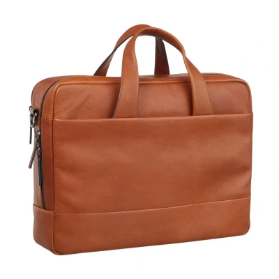 Abbildung von Leonhard Heyden Hamburg Zipped Briefcase 2 Compartment cognac Herren Tasche
