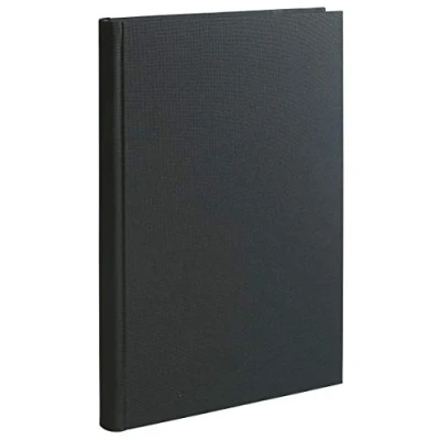 Abbildung von Le Delphin 397207D Register 1 Maße: 29,7 x 21 cm A4 Format kariert 5 90 g Innenpapier 200 nummerierte Seiten Hardcover aus schwarzem Leinwand