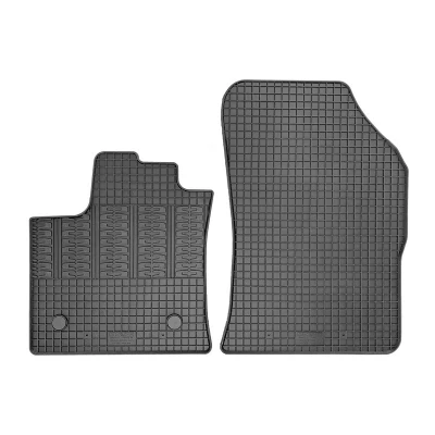 Abbildung von AutoStyle CK RRE03 Fußmattensatz Vollgummi vorne 2 schwarz