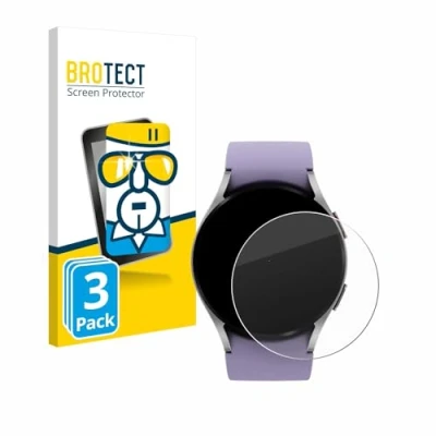 Abbildung von BROTECT (3 Stück Panzer Schutz Glas für Samsung Galaxy Watch 5 (40mm) 9H Echtglas, Displayschutz