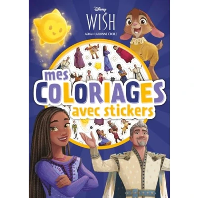 Abbildung von WISH, ASHA ET LA BONNE ÉTOILE Mes Coloriages avec Stickers Disney