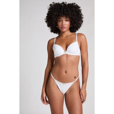 Abbildung von Hunkemöller Pointelle String, Damen, Größe: XS, Off white