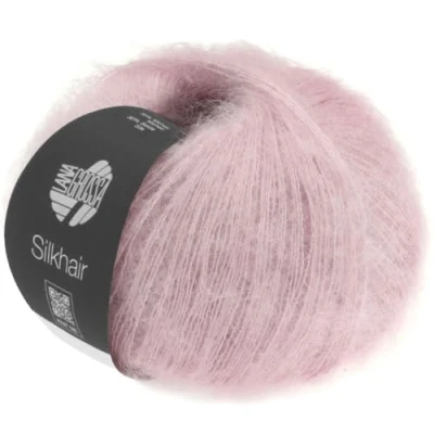 Abbildung von LANA GROSSA Silkhair Feines Lace Garn aus Superkid Mohair mit Seide Handstrickgarn 70% (Superkid) &amp; 30% 25g Wolle zum Stricken Häkeln 210m