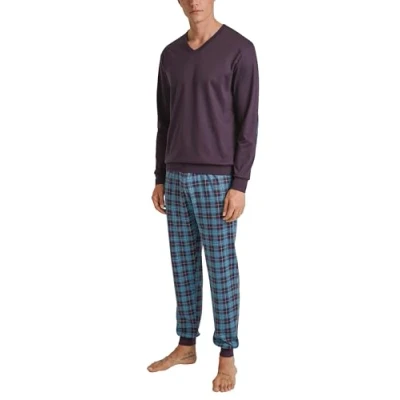 Abbildung von Calida Nachtwäsche Set, Herren, Größe: Small, Plum