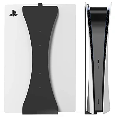 Abbildung von HumanCentric Wandhalterung kompatibel mit PS5 Wandhalterung, Metallhalterung für Playstation 5 Wandhalterungs Kit, Halterungen Disc und Digitale Versionen Halterung