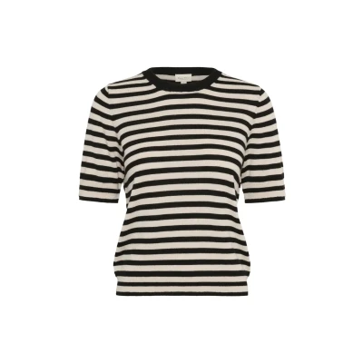 Abbildung von Part Two Natanya Tshirt basic, Damen, Größe: Large, Natural stripe