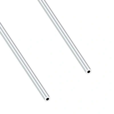 Abbildung von iMeistek 6063 Aluminium Rundrohre, 7mm OD 3mm ID 400mm Länge Nahtlose Aluminiumrohre für Heimwerker, Industrie, Dekoration (2PCS)