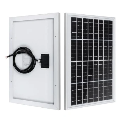 Abbildung von ECO WORTHY Solarpanel 10W 12V Mono PV Solarmodul zum Aufladen von Batterien，geeignet für Hütte， Dach, Garten und Wohnwagen, Camping