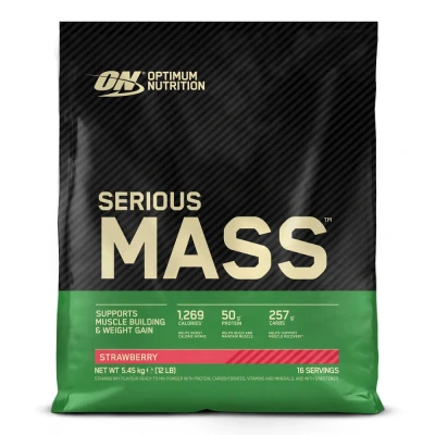 Abbildung von OPTIMUM NUTRITION Serious Mass Weight Gainer 5454g Beutel / Strawberry