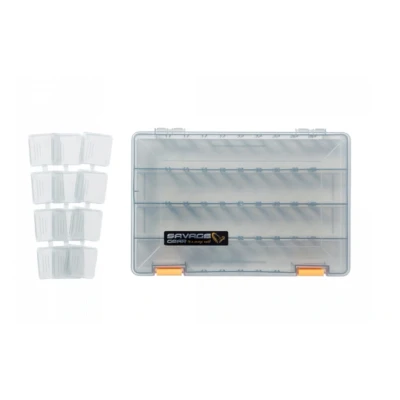 Abbildung von Savage Gear Lurebox 5B Smoke 27,5 x 18 4,5cm Tacklebox