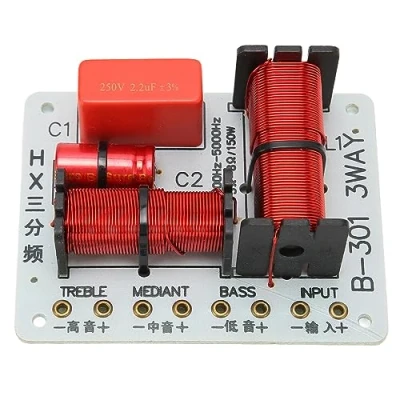 Abbildung von Lautsprecher Frequenzweiche, 3 Wege 150 W Frequenzteiler für DIY