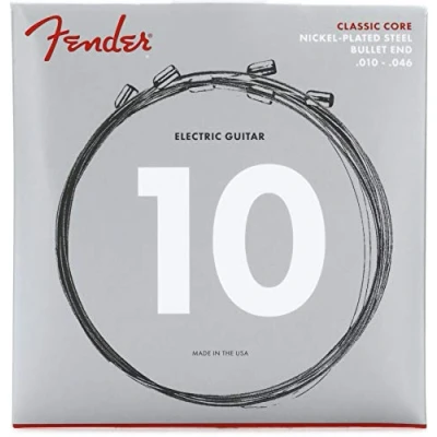 Abbildung von Fender Classic Core Saiten für E Gitarre, 3255L, vernickelter Stahl, abgerundete Enden (.010 .046)
